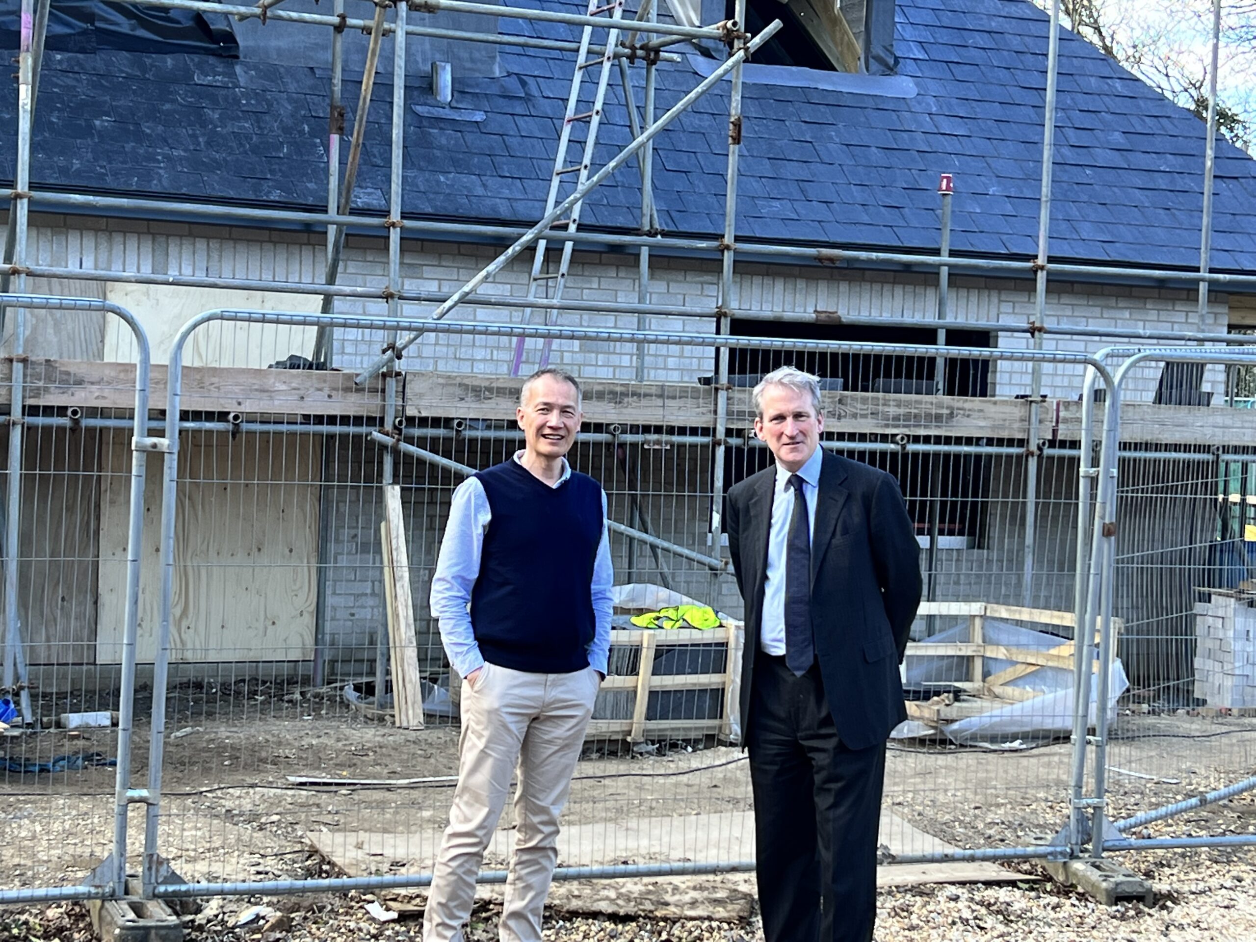 Dr. Anthony Leung with local MP Damian Hinds